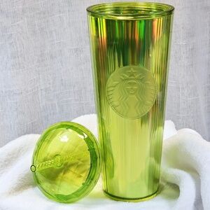 Starbucks Lime Green Jewel Kaleidoscope Dome Venti Cold Cup/Tumbler 24 oz. 2023